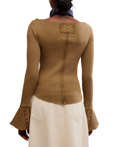 Soul Sister Layering Top in Military Olive