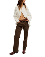 Risk Taker Mid-Rise Jeans in Workwear Brown