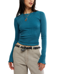 Easy Does It Long Sleeve T-Shirt in Still Sea