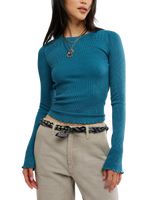 Easy Does It Long Sleeve T-Shirt in Still Sea