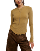 Easy Does It Long Sleeve T-Shirt in Golden Eagle
