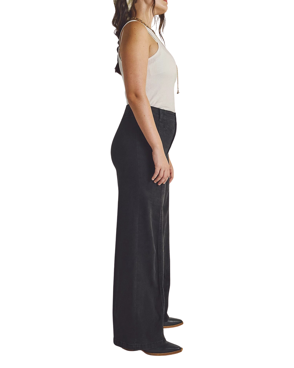 Libre Wide Leg Jeans in Cafe Noir