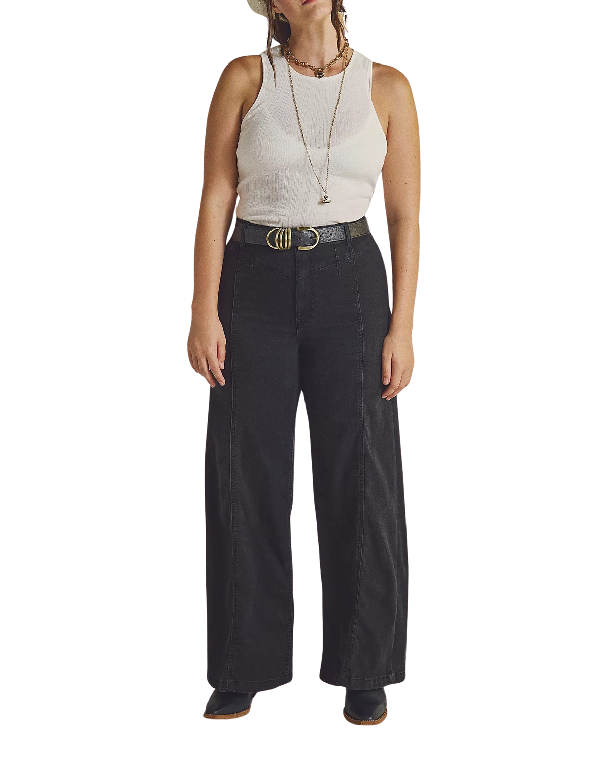 Libre Wide Leg Jeans in Cafe Noir