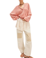 Porta Cashmere Henley Jumper in Coral