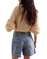 We The Free Moxie Barrel Shorts in Truest Blue
