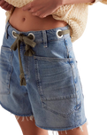 We The Free Moxie Barrel Shorts in Truest Blue