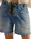 We The Free Moxie Barrel Shorts in Truest Blue