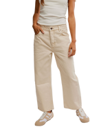 The Free People Womens Deep Trance Dropped Boyfriend Jeans in Casual Khaki