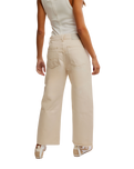 The Free People Womens Deep Trance Dropped Boyfriend Jeans in Casual Khaki