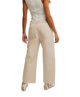 The Free People Womens Deep Trance Dropped Boyfriend Jeans in Casual Khaki