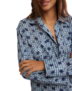 Hidden Flower Camo Shirt in Navy Combo