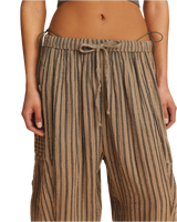 Striped Quinn Trousers in Charcoal Combo