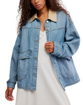 We The Free Lemon Denim Jacket in Berry Blues