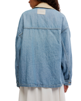 We The Free Lemon Denim Jacket in Berry Blues