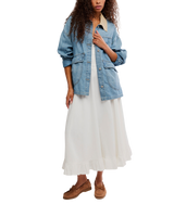 We The Free Lemon Denim Jacket in Berry Blues