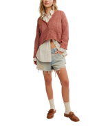 The Free People Womens Charlotte Jumper in Cedarwood