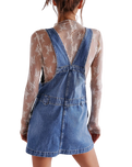 The Free People Womens Edie Denim Dress in Nimbus