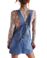 The Free People Womens Edie Denim Dress in Nimbus