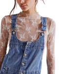 The Free People Womens Edie Denim Dress in Nimbus