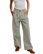 Dakota Cinched Pull-On Trousers in Washed Railroad