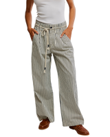 Dakota Cinched Pull-On Trousers in Washed Railroad