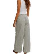 Dakota Cinched Pull-On Trousers in Washed Railroad