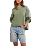 Total Eclipse Sweatshirt in Oil Green