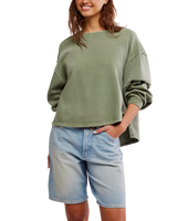 Total Eclipse Sweatshirt in Oil Green