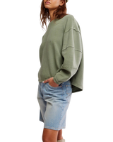 Total Eclipse Sweatshirt in Oil Green