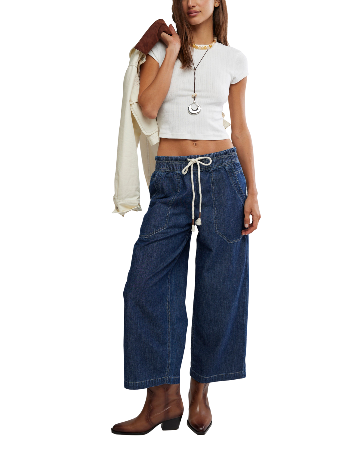 Easy Peasy Pull On Jeans in Cruise Control