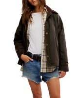 Cori Waxed Jacket in Olive