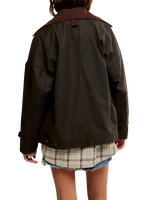 Cori Waxed Jacket in Olive