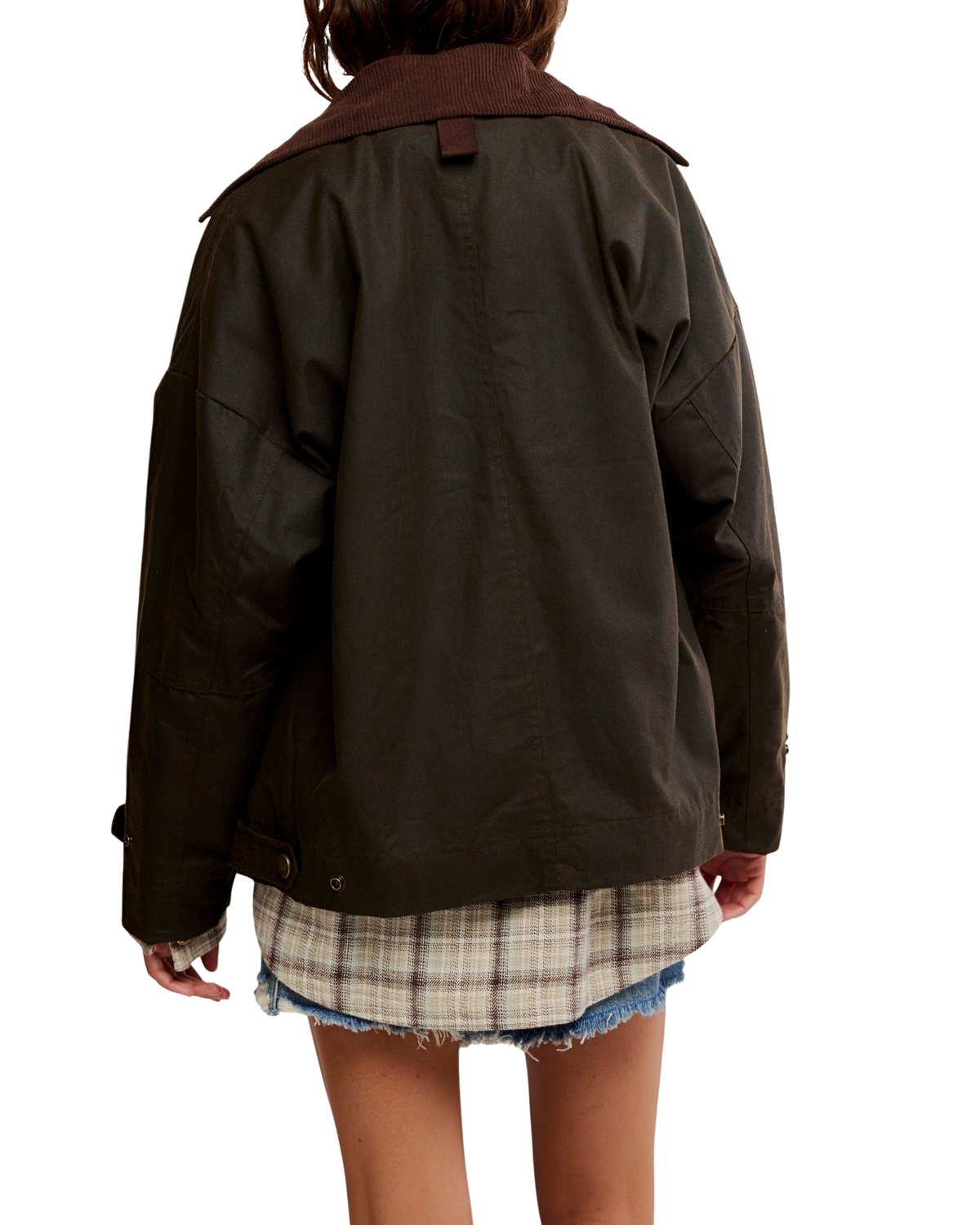 Cori Waxed Jacket in Olive