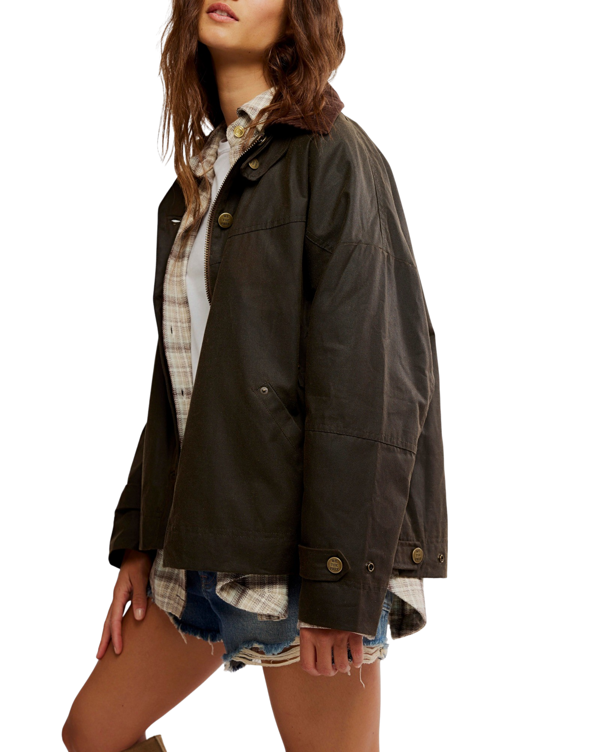 Cori Waxed Jacket in Olive
