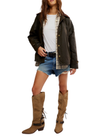 Cori Waxed Jacket in Olive