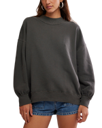 Palm Springs Sweatshirt in Washed Black