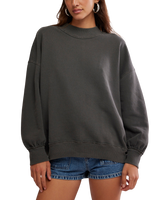 Palm Springs Sweatshirt in Washed Black