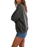 Palm Springs Sweatshirt in Washed Black