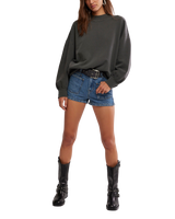 Palm Springs Sweatshirt in Washed Black