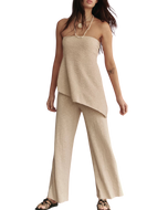 The Free People Womens Krista Two-Piece Set in Natural