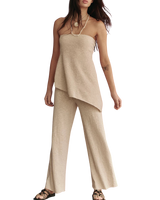 The Free People Womens Krista Two-Piece Set in Natural