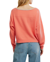 See Me Jumper in Coral Rimson Combo