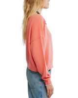 See Me Jumper in Coral Rimson Combo