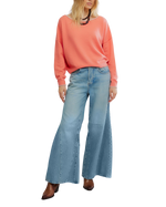 See Me Jumper in Coral Rimson Combo