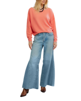 See Me Jumper in Coral Rimson Combo