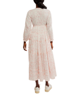 The Free People Womens Pappiet Midi Dress in Femme Combo