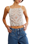 The Free People Womens Garden Party Top in Ivory