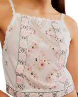 The Free People Womens Garden Party Top in Ivory