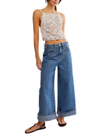 The Free People Womens Garden Party Top in Ivory