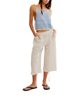 The Free People Womens Claire Top in Granada Sky Combo